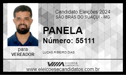 Candidato PANELA 2024 - SÃO BRÁS DO SUAÇUÍ - Eleições