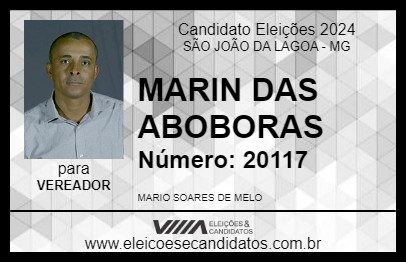 Candidato MARIN DAS ABOBORAS 2024 - SÃO JOÃO DA LAGOA - Eleições