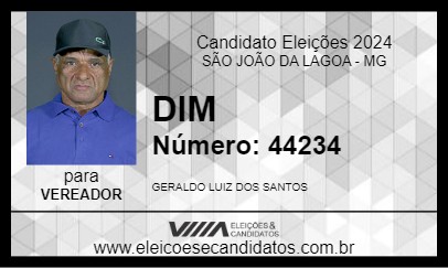 Candidato DIM 2024 - SÃO JOÃO DA LAGOA - Eleições