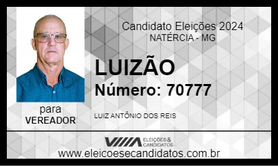 Candidato LUIZÃO 2024 - NATÉRCIA - Eleições