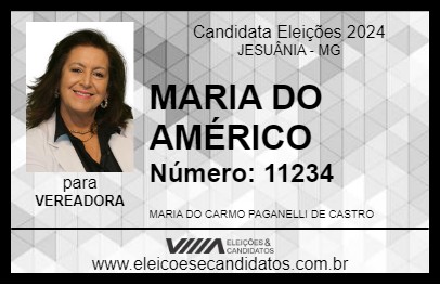 Candidato MARIA DO AMÉRICO 2024 - JESUÂNIA - Eleições