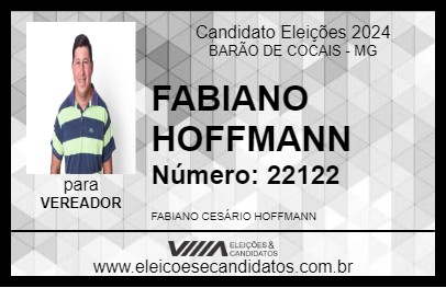 Candidato FABIANO HOFFMANN 2024 - BARÃO DE COCAIS - Eleições