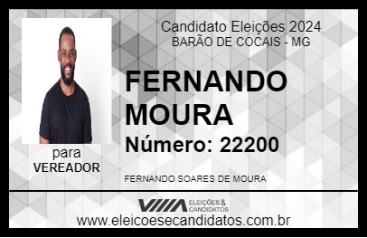 Candidato FERNANDO MOURA 2024 - BARÃO DE COCAIS - Eleições