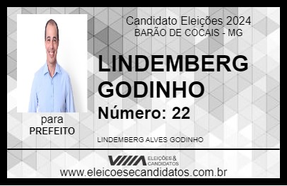 Candidato LINDEMBERG  GODINHO 2024 - BARÃO DE COCAIS - Eleições