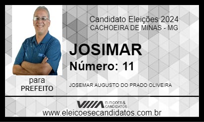 Candidato JOSIMAR 2024 - CACHOEIRA DE MINAS - Eleições