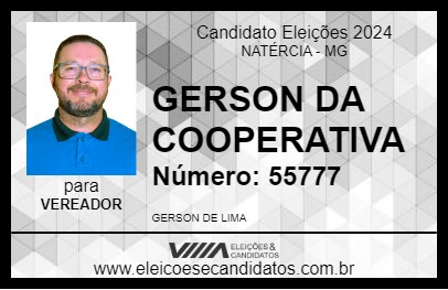 Candidato GERSON DA COOPERATIVA 2024 - NATÉRCIA - Eleições