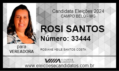 Candidato ROSI SANTOS 2024 - CAMPO BELO - Eleições