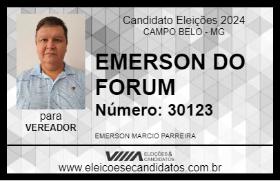 Candidato EMERSON 2024 - CAMPO BELO - Eleições