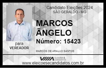 Candidato MARCOS ÃNGELO 2024 - SÃO GERALDO - Eleições