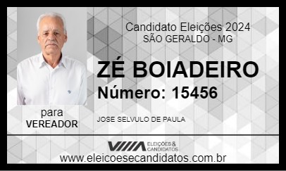 Candidato ZÉ BOIADEIRO 2024 - SÃO GERALDO - Eleições