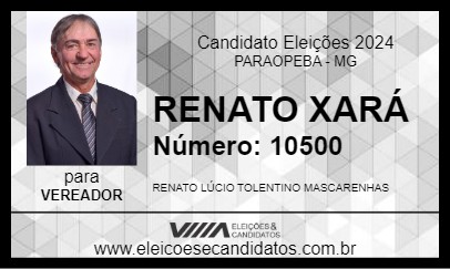 Candidato RENATO XARÁ 2024 - PARAOPEBA - Eleições