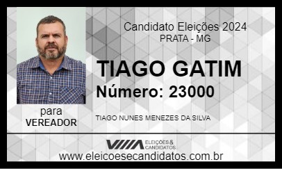 Candidato TIAGO GATIM 2024 - PRATA - Eleições