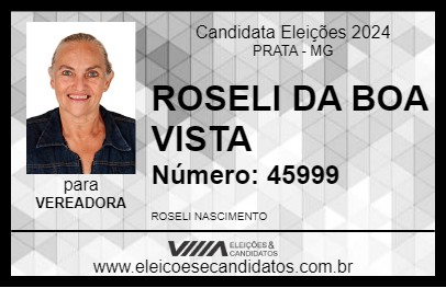 Candidato ROSELI DA BOA VISTA 2024 - PRATA - Eleições