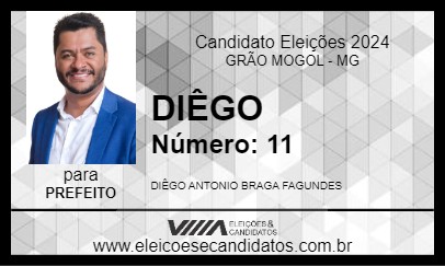 Candidato DIÊGO 2024 - GRÃO MOGOL - Eleições