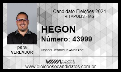 Candidato HEGON 2024 - RITÁPOLIS - Eleições