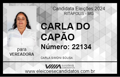 Candidato CARLA DO CAPÃO 2024 - RITÁPOLIS - Eleições