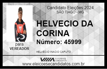 Candidato HELVECIO DA CORINA 2024 - SÃO TIAGO - Eleições