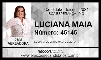 Candidato LUCIANA MAIA 2024 - BOA ESPERANÇA - Eleições