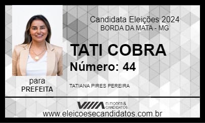 Candidato TATI COBRA 2024 - BORDA DA MATA - Eleições