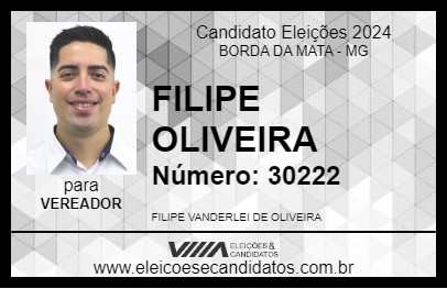 Candidato FILIPE OLIVEIRA 2024 - BORDA DA MATA - Eleições