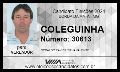 Candidato COLEGUINHA 2024 - BORDA DA MATA - Eleições