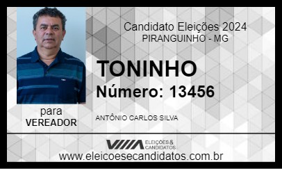 Candidato TONINHO 2024 - PIRANGUINHO - Eleições