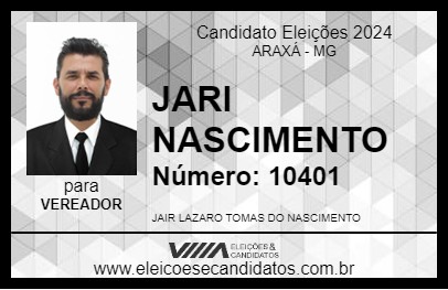 Candidato JAIR NASCIMENTO 2024 - ARAXÁ - Eleições