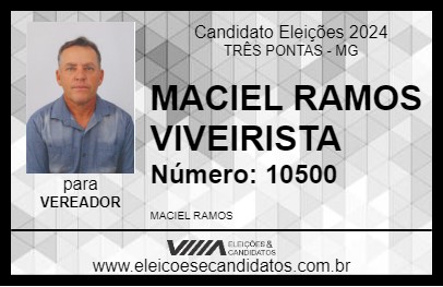 Candidato MACIEL RAMOS VIVEIRISTA 2024 - TRÊS PONTAS - Eleições