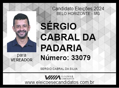 Candidato SÉRGIO CABRAL DA PADARIA 2024 - BELO HORIZONTE - Eleições