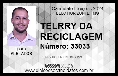 Candidato TELRRY DA RECICLAGEM 2024 - BELO HORIZONTE - Eleições