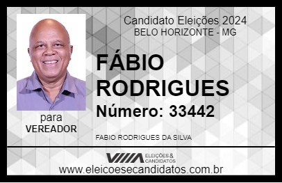 Candidato FÁBIO RODRIGUES 2024 - BELO HORIZONTE - Eleições