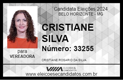 Candidato CRISTIANE SILVA 2024 - BELO HORIZONTE - Eleições