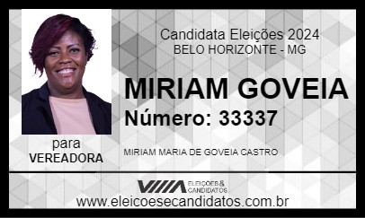 Candidato MIRIAM GOVEIA 2024 - BELO HORIZONTE - Eleições