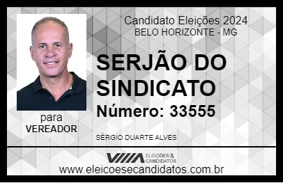 Candidato SERJÃO DO SINDICATO 2024 - BELO HORIZONTE - Eleições