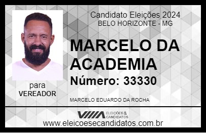 Candidato MARCELO DA ACADEMIA 2024 - BELO HORIZONTE - Eleições