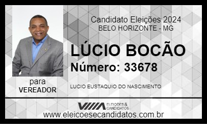 Candidato LÚCIO BOCÃO 2024 - BELO HORIZONTE - Eleições