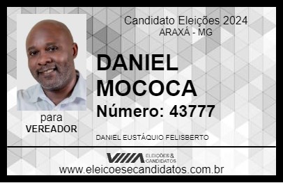 Candidato DANIEL MOCOCA 2024 - ARAXÁ - Eleições