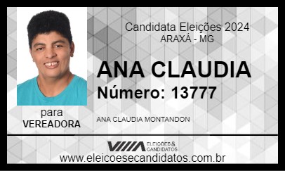 Candidato ANA CLÁUDIA DO MAX NEUMANN 2024 - ARAXÁ - Eleições