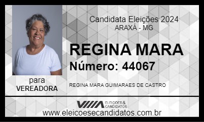 Candidato REGINA MARA 2024 - ARAXÁ - Eleições