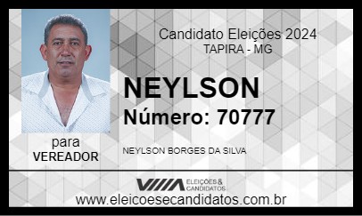 Candidato NEYLSON 2024 - TAPIRA - Eleições