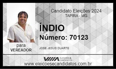 Candidato ÍNDIO 2024 - TAPIRA - Eleições