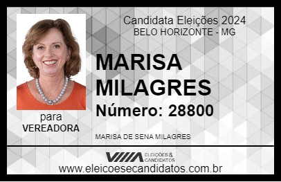 Candidato MARISA MILAGRES 2024 - BELO HORIZONTE - Eleições