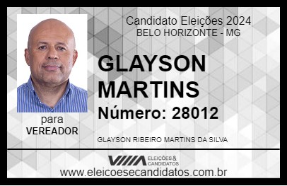 Candidato GLAYSON RIBEIRO 2024 - BELO HORIZONTE - Eleições