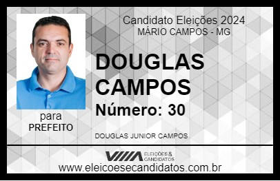 Candidato DOUGLAS CAMPOS 2024 - MÁRIO CAMPOS - Eleições