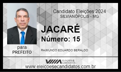 Candidato JACARÉ 2024 - SILVIANÓPOLIS - Eleições