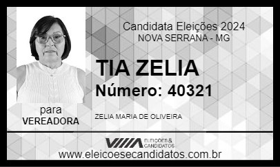 Candidato TIA ZELIA 2024 - NOVA SERRANA - Eleições