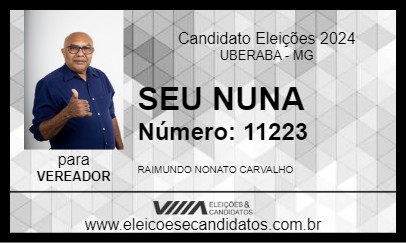 Candidato SEU NUNA 2024 - UBERABA - Eleições