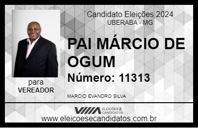 Candidato PAI MÁRCIO DE OGUM 2024 - UBERABA - Eleições