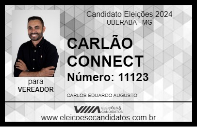 Candidato CARLÃO CONNECT 2024 - UBERABA - Eleições