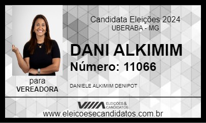 Candidato DANI ALKIMIM 2024 - UBERABA - Eleições